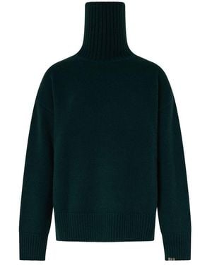 Extreme Cashmere No. 20 Oversized Xtra Cashmere Turtleneck Sweater - Green