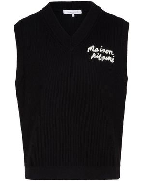 Maison Kitsuné Handwriting Vest - Black