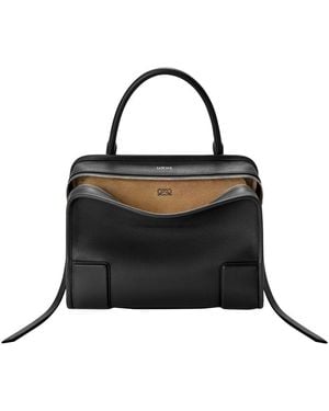 Loewe Mittelgroße Tasche Amazona 180 Aus Weichem Kalbsleder - Schwarz