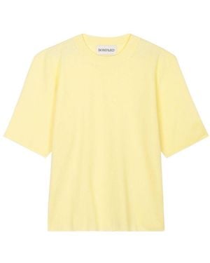 Bompard Loose-Fit Minimalist T-Shirt - Yellow