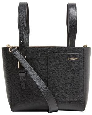 Valextra Mini Bucket Bag - Black