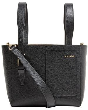 Valextra Mini-Beuteltasche - Schwarz