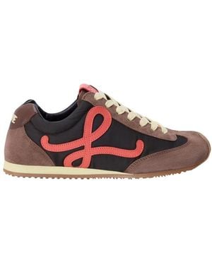 Loewe Sneaker Ballet Runner 2.0 Aus Nylon Und Kalbsleder - Rot