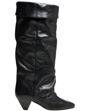 Isabel Marant Elita Heel Ankle Boots - Black