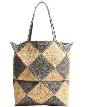 Loewe Puzzle Fold Diamond Xl Tote - Natural