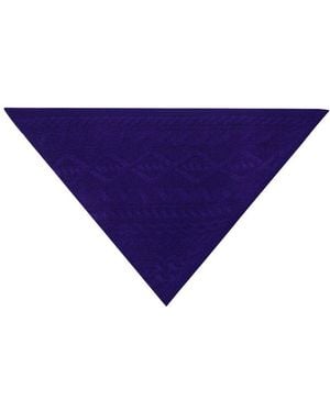 Bompard Triangular Cashmere Scarf - Purple
