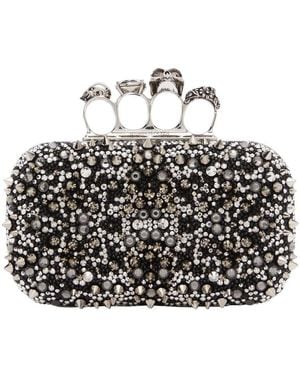 McQueen Minaudière Knuckle - Schwarz