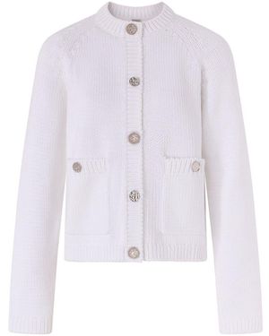 TOTEME Cotton Cardigan With Hammered Buttons - White