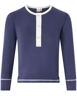 Chloé Long-Sleeved Top - Blue