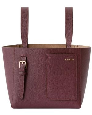 Valextra Mini Bucket Bag - Purple