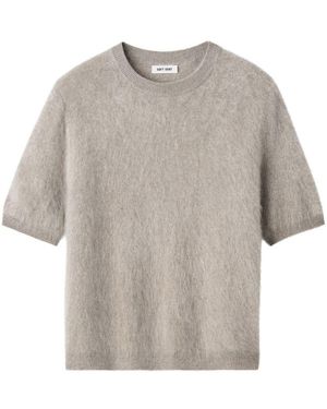 Soft Goat Brushed Short Sleeve - Gray