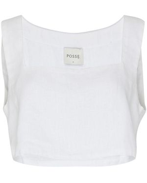 Posse Alice Crop Top - White