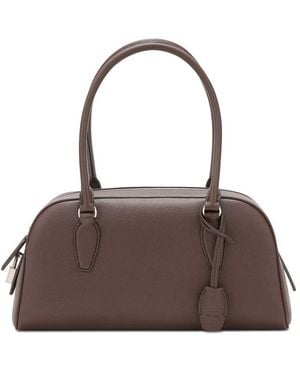 The Row Kleine Tasche E/W India - Braun