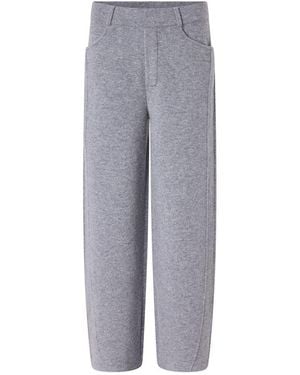 Lisa Yang Veda Cashmere Straight-Leg Pants - Gray
