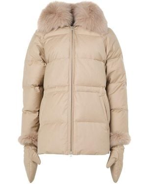 Yves Salomon Down Jacket - Natural