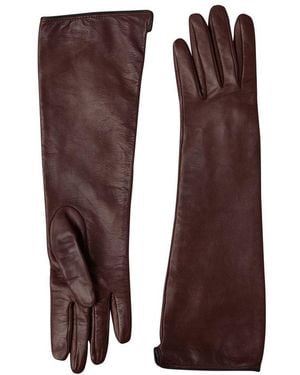 LIE STUDIO Gants Longs Kyle - Marron