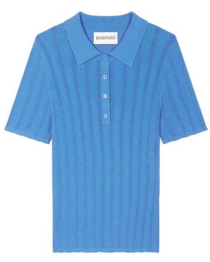 Bompard Polo En Côtes Irrégulières - Bleu