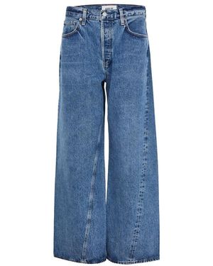 Agolde Jean Baggy Torsadé Taille Baisse - Bleu