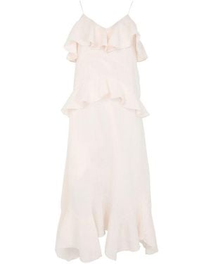 Skall Studio Benedicte Ruffle Maxi Dress - White