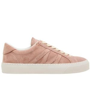 Moncler Monaco M Suede Sneakers - Pink