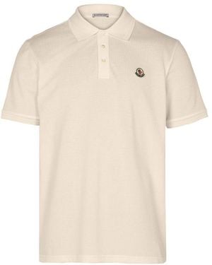 Moncler Poloshirt Mit Logo - Weiß