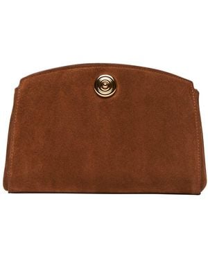 Liffner Pochette Pushlock En Daim - Marron