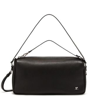 Courreges Medium Three Sixty Leather Bag - Black