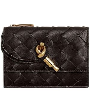 Bottega Veneta Andiamo Slim Zippered Cardholder - Black