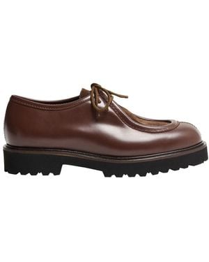 Max Mara Derbies À Lacets Track - Marron