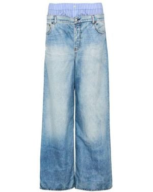 Acne Studios Wide Leg Pants - Blue