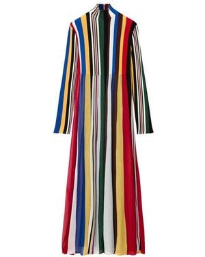 Loewe Stripe Maxi Dress - Red