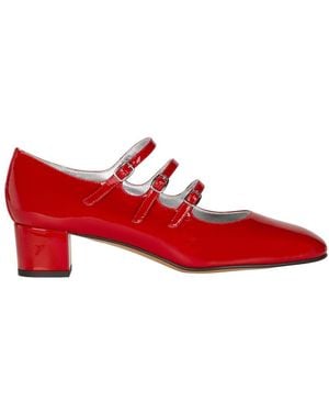 CAREL PARIS Kina Mary Janes Pumps - Red