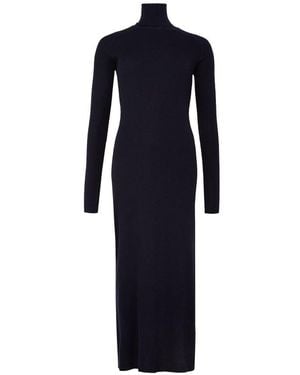Soeur Georgia Wool Maxi Dress - Blue