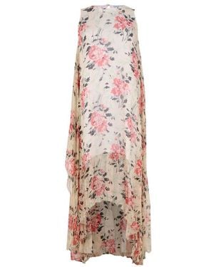 Loewe Asymmetrical Floral Print Dress - Pink