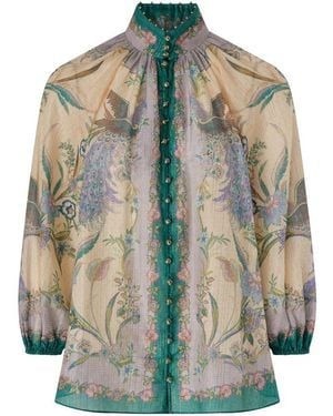 Zimmermann Bluse Indra Billow - Grün