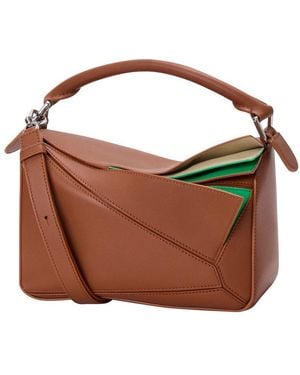 Loewe Klassische Tasche Puzzle S Aus Kalbsleder - Braun