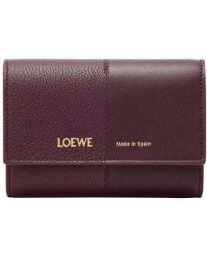 Loewe Small Vertical Wallet - Purple