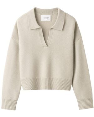 Soft Goat Pullover Mit Polokragen - Natur