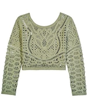 Ba&sh Marc Cardigan - Green