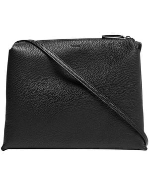 The Row Umhängetasche Nu Twin Aus Leder - Schwarz