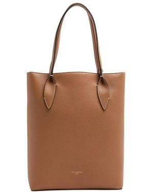 Fleuron Bambou Tote Bag - Brown