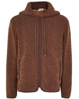 Moncler Cardigan Zippé - Marron