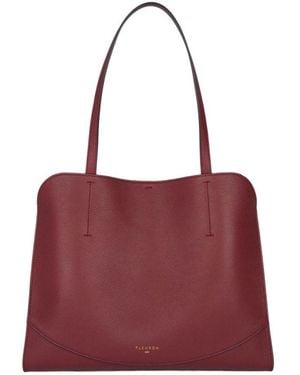 Fleuron Oak Medium Tote Bag - Purple