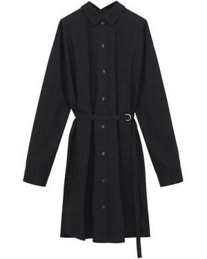 Loewe Silk And Cotton Shirt Dress - Black