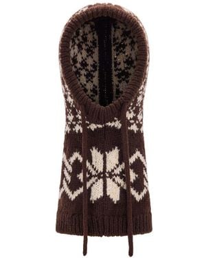 Moncler Printed Balaclava - Brown