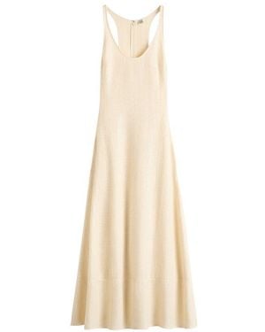 TOTEME Sculpted Cotton Dress - Natural