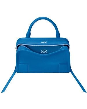 Loewe Mini Sac Amazona 180 En Cuir De Veau Souple - Bleu