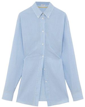 Loewe Langärmeliges Hemd Aus Wolle - Blau