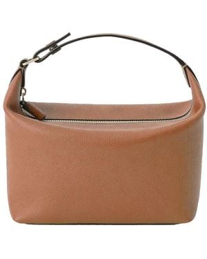 Valextra Mochi Mini Handle Bag - Brown