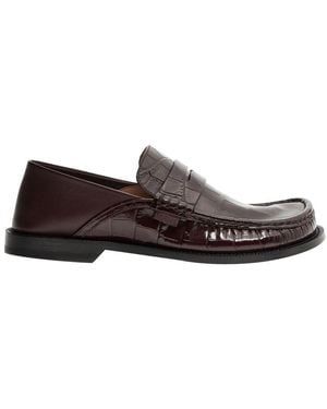 Loewe Campo Bi-Material Loafers - Brown